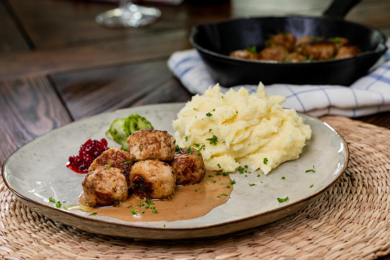 Måltidsbild på Klassisk Köttbulle